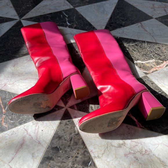 RED Valentino Avired Two Tone Boots - Picture 2 of 5